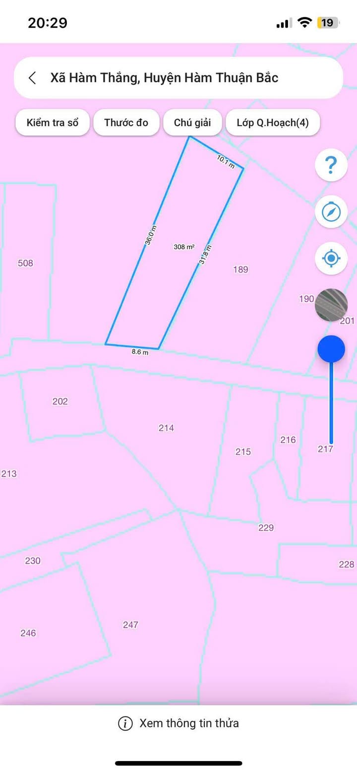 Đất thổ cư 307m² Phường Xuân An, TP Phan Thiết giá 2.2 tỷ - Ngang 8.6m, mặt tiền rộng rãi!