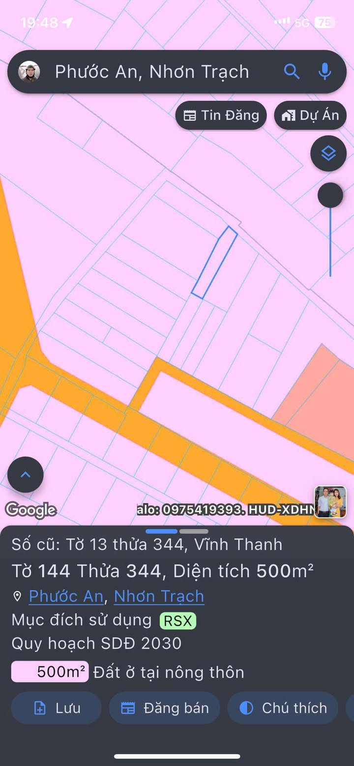 Đất nền 500m² khu Phòng không Nhơn Trạch giá 2.15 tỷ - Chính chủ bán gấp!