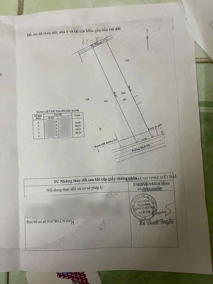 FrontHouse mặt tiền đường Bình Mỹ, Củ Chi 1112m² giá 21 triệu - Bán gấp!