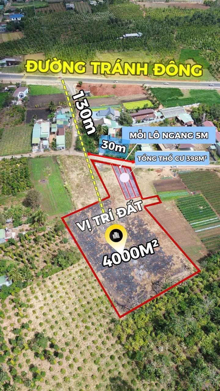 Đất nền Buôn Ma Thuột 4000m² - Sát Tỉnh lộ 2, đón đầu hạ tầng