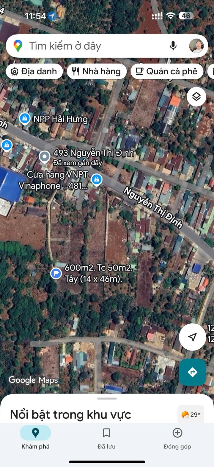 Đất thổ cư 600m² tại hẻm 493 Nguyễn Thị Định - Giá chỉ 2.35 tỷ!