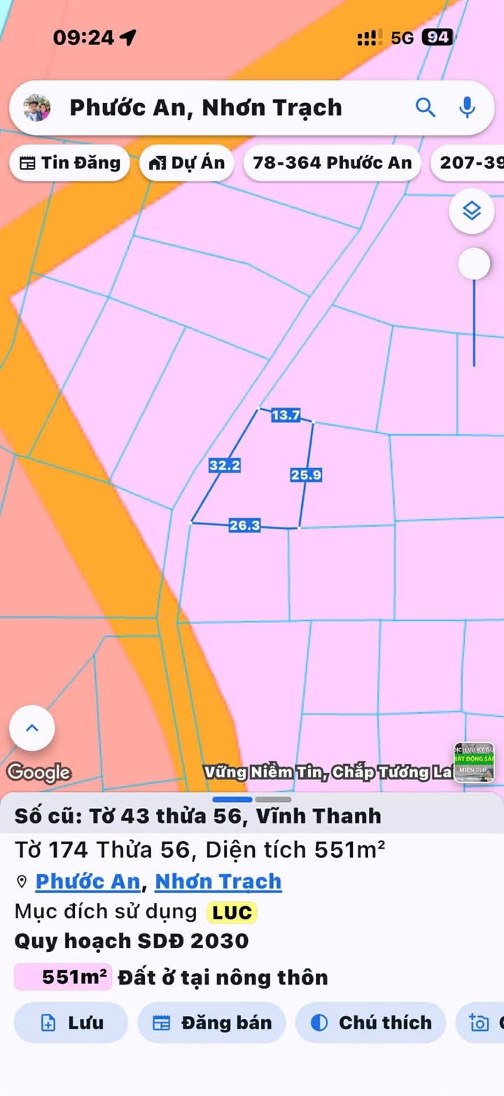 Đất nền 1000m² xã Phước An, Nhơn Trạch - Sổ hồng riêng, giá chỉ 2.5 tỷ!