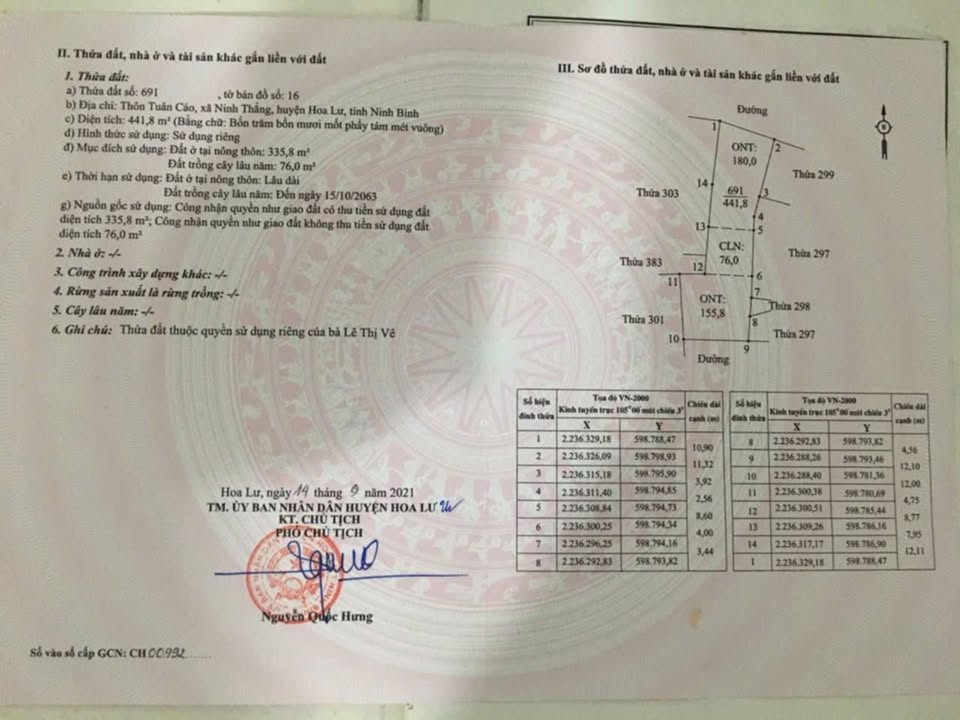 Đất nền Ninh Hòa - Hoa Lư, Ninh Bình 441.8m² giá 40 tỷ - Đầu tư sinh lời cao!