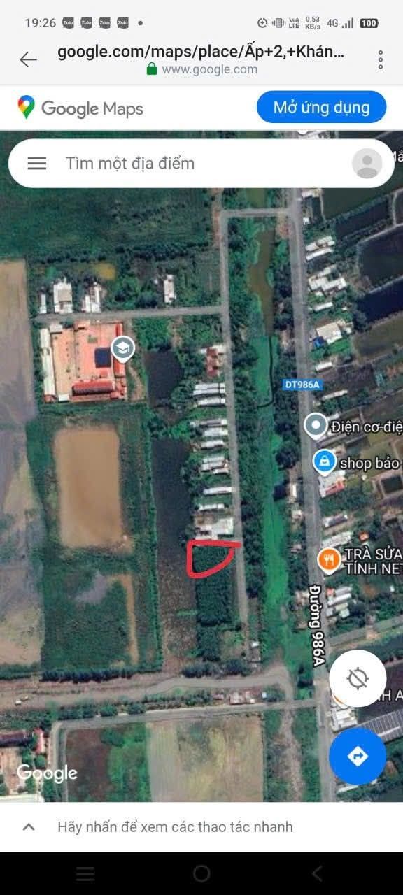 Đất nền Khu dân cư Khánh An, Cà Mau 264m² giá 450 triệu - Sổ hồng đầy đủ!