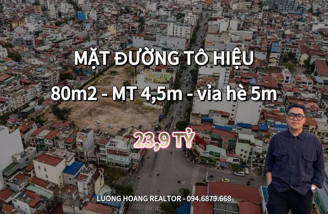 Nhà Mặt Phố Tô Hiệu, Lê Chân - 80m², 4 Tầng, Kinh Doanh Đỉnh Cao - 23.9 Tỷ