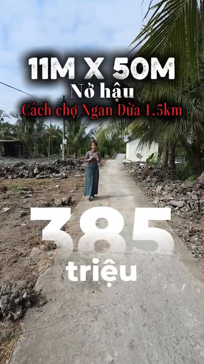 Đất nền Ấp Kinh Xáng, Lộc Ninh, Bạc Liêu - Diện tích 550m², giá 385 triệu - Cơ hội đầu tư tuyệt vời!