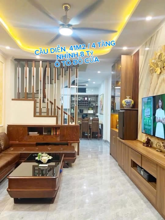 Nhà 2 mặt thoáng Cầu Diễn 41m² giá 8 tỷ - Ô tô đỗ cửa