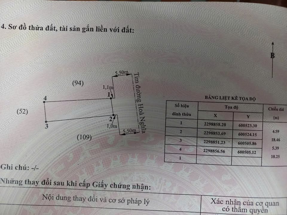 Đất Mặt Đường Hòa Nghĩa 91m² - Sổ Hồng, Gần Vin Dương Kinh