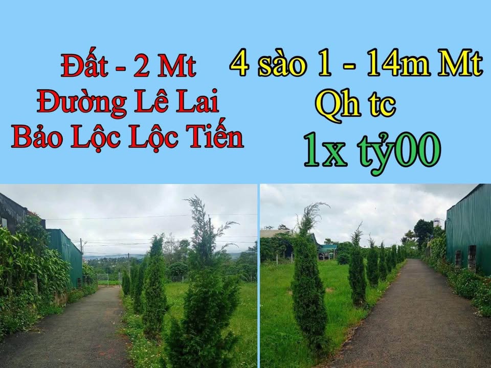 Đất thổ cư Lê Lai Bảo Lộc 1440m² giá 10 tỷ - Mặt tiền 2 góc