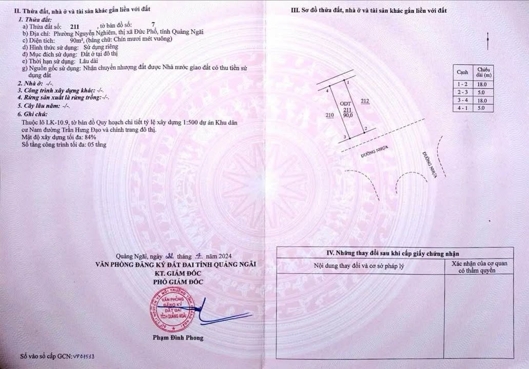 Đất nền Khu dân cư Nam Trần Hưng Đạo, Quảng Ngãi 90m² giá 1.6 tỷ - Cơ hội đầu tư tuyệt vời!