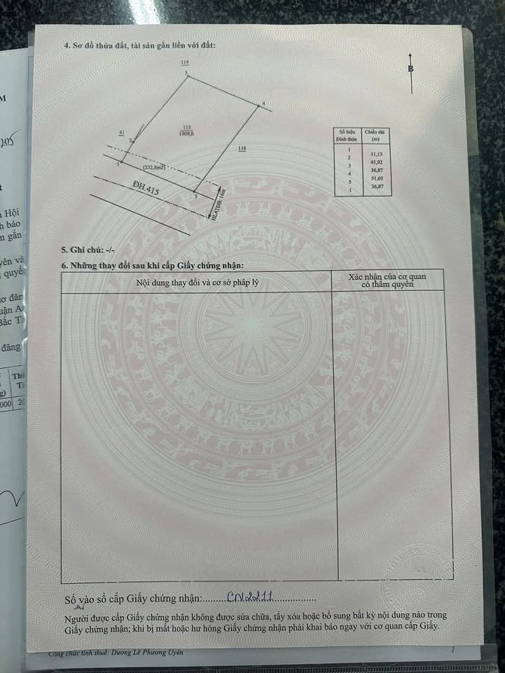 Đất nền mặt tiền đường Nhựa ĐH, Bắc Tân Uyên 1909m² giá 4.35 tỷ - Cơ hội đầu tư hấp dẫn!