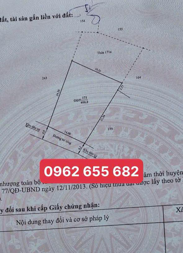 Đất thổ cư 400m² tại Mường Sang, Mộc Châu giá chỉ 92 tỷ - Cơ hội đầu tư tuyệt vời!