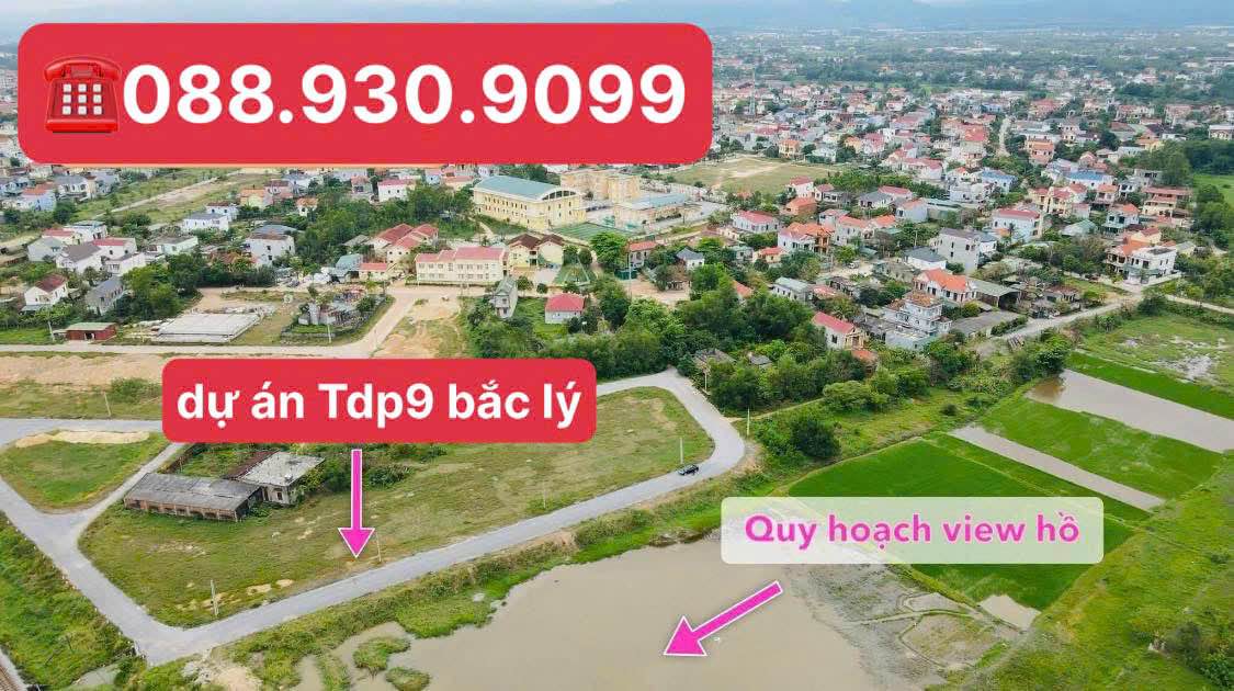 Đất nền TDP9 Bắc Lý 133m² giá 1 tỷ - Hướng Bắc view hồ điều hòa!