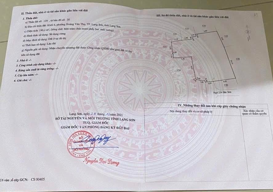 Đất kèm nhà cấp 4 tại Phường Hoàng Văn Thụ, 190m² - Cơ hội đầu tư hấp dẫn!