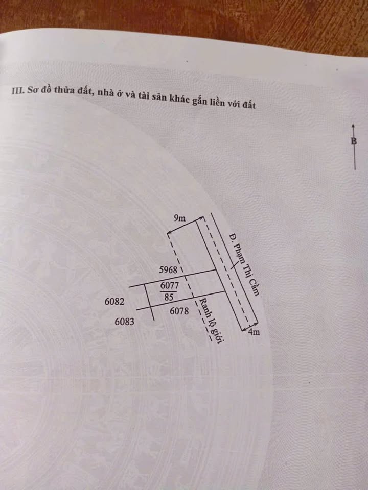 Đất thổ cư mặt tiền đường Phạm Thị Cầm, xã Mỹ Lộc, 85m² giá 1.05 tỷ - Cơ hội đầu tư tuyệt vời!