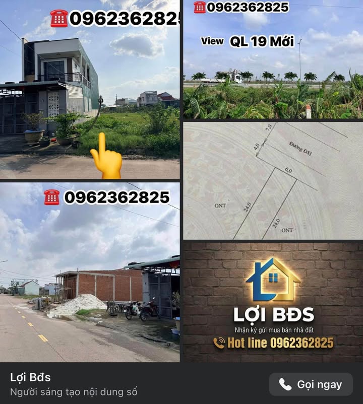 Lô đất mặt tiền QL19, An Phước, 144m² - Vị trí đắc địa, giao thông thuận lợi!