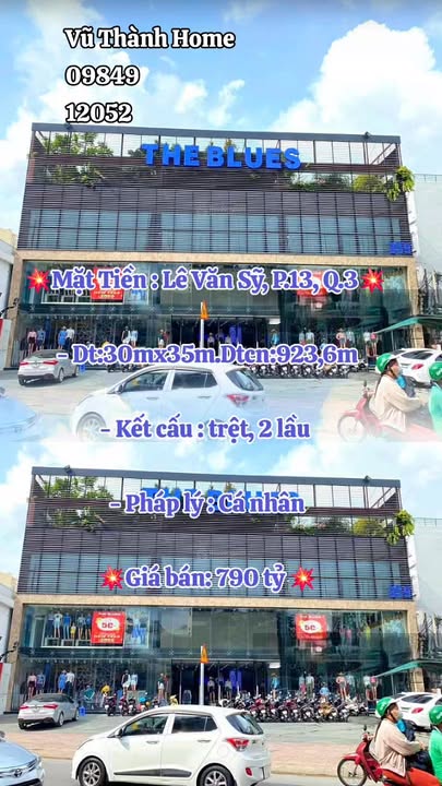 Siêu phẩm mặt tiền Lê Văn Sỹ Q3 924m² 790 tỷ - Vị trí đắc địa hiếm có