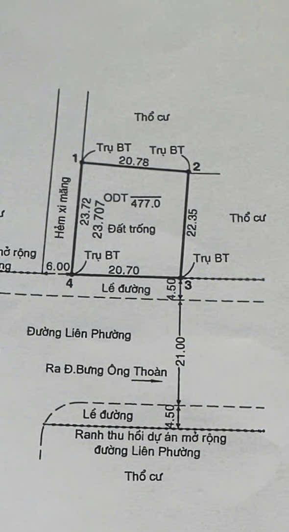 Đất nền Phú Hữu, Q9 - 477m² giá 85.86 tỷ - Lô góc 2 mặt tiền đắc địa!