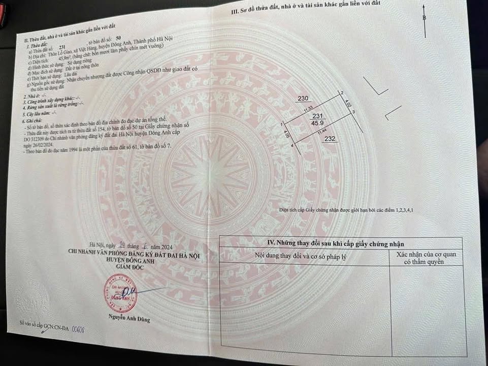 Đất nền Thôn Lỗ, Xã Liên Hà 45.9m² giá 5 tỷ - Cơ hội đầu tư hiếm có!