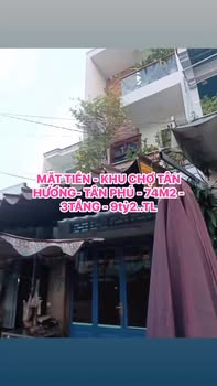Nhà mặt tiền phố Nguyễn Dữ, Tân Phú 74m² giá 9.2 tỷ - Kinh doanh sầm uất!