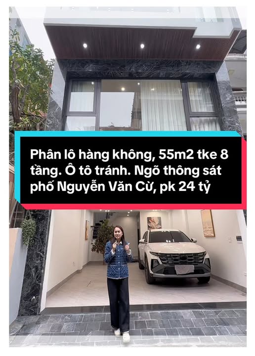 FrontHouse Nguyễn Văn Cừ 55m² giá 24 tỷ - Thiết kế hiện đại, thang máy tiện nghi!