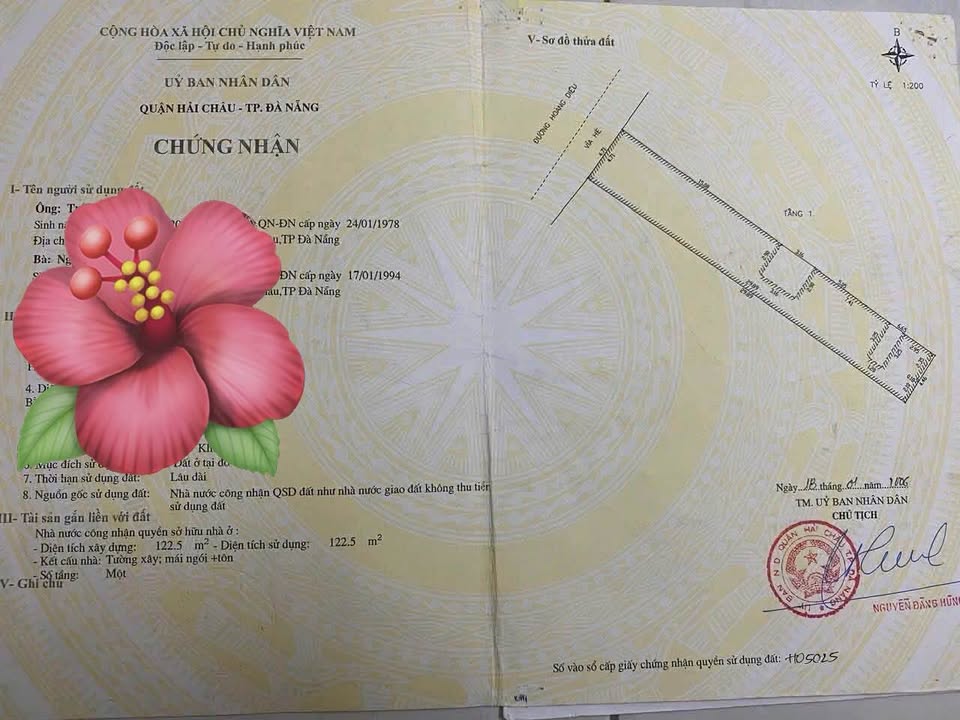 Bán lô đất mặt tiền đường Hoàng Diệu, Quận Hải Châu, Đà Nẵng 136m² - Cơ hội đầu tư tuyệt vời!