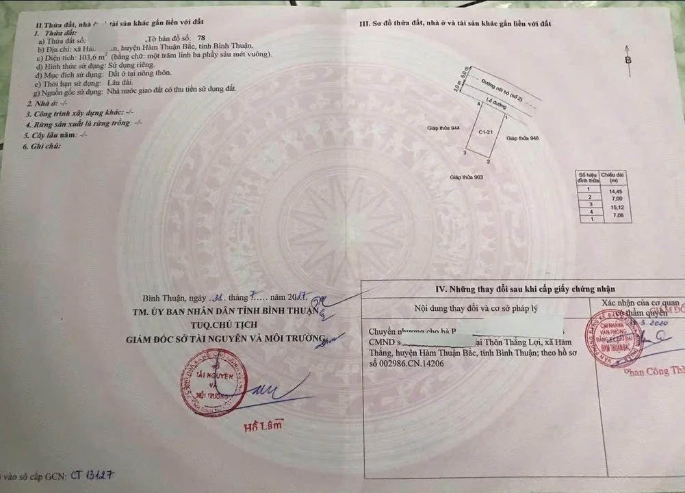 Đất nền Khu TĐC Rạng Đông, Lâm Đồng 103m² giá 930 triệu - Sổ đỏ chính chủ!