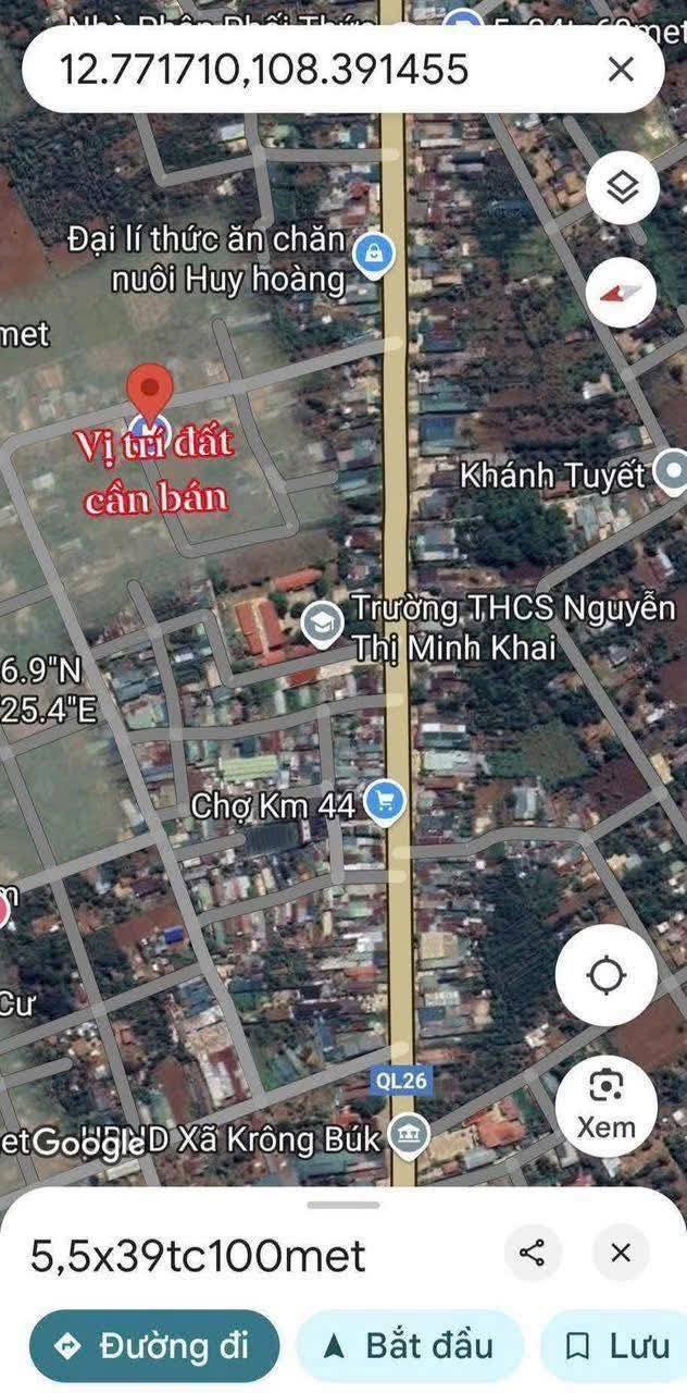 Đất nền Phường Tự An, Buôn Ma Thuột 214m² giá 420 triệu - Sổ hồng chính chủ!