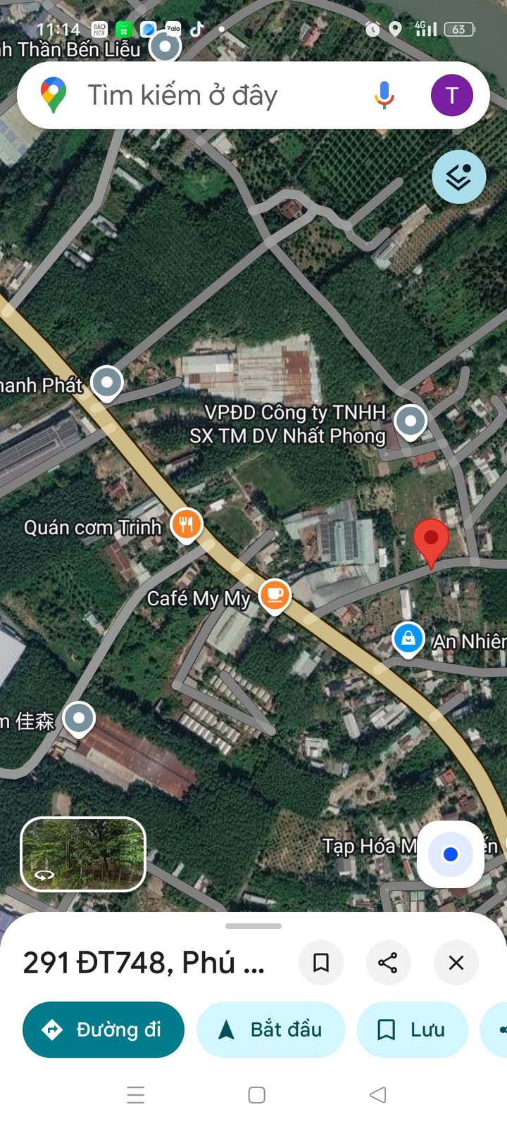 Đất thổ cư 180m² Xã Phú An, Bến Cát - Giá chỉ 1 tỷ VND!