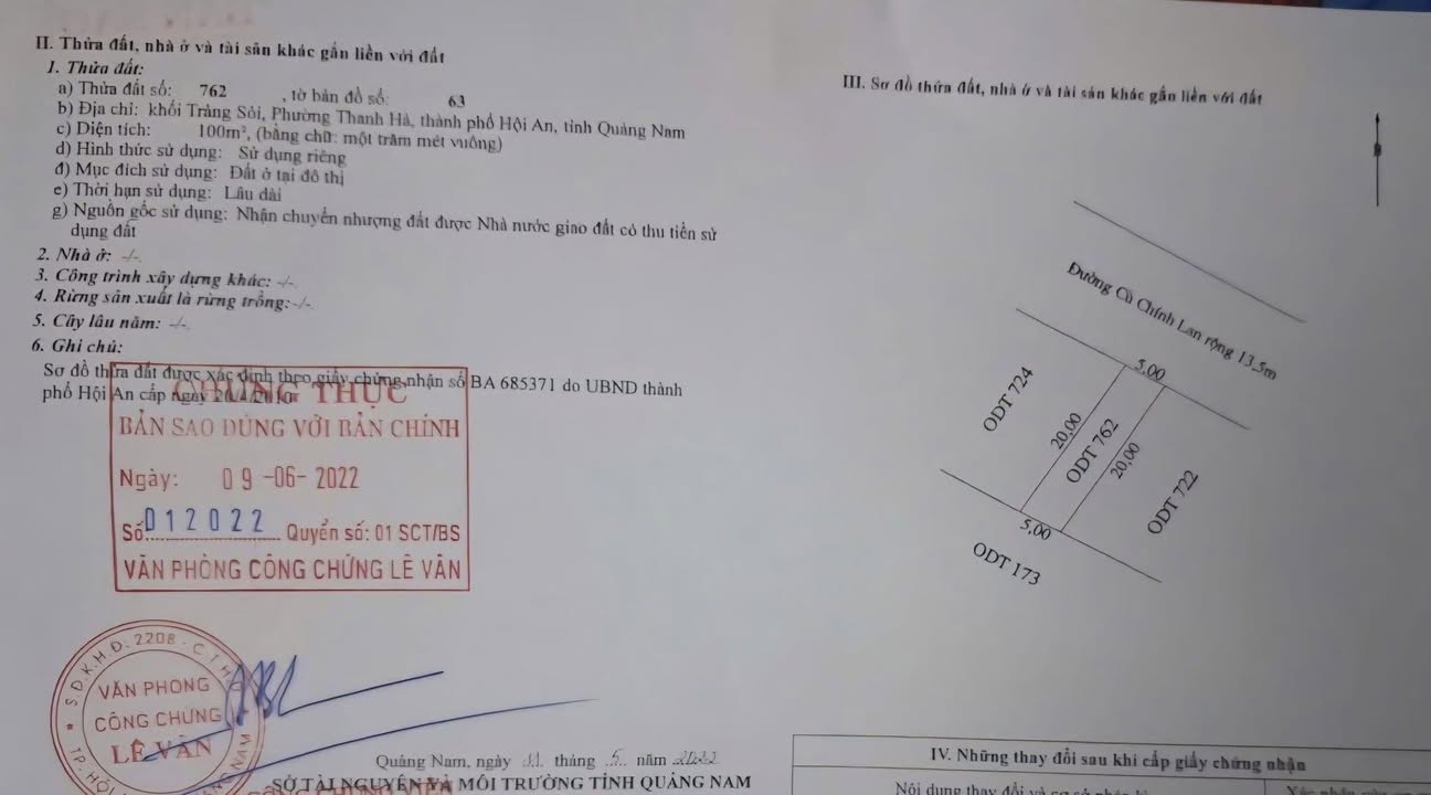 Đất nền quận Hải Châu, Đà Nẵng 100m² giá 2.3 tỷ - Mặt tiền đường Cù Chính Lan