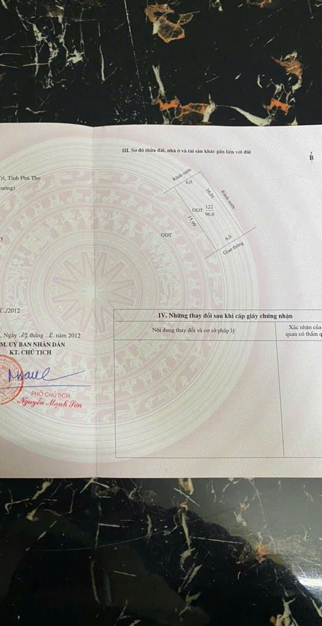 Đất nền trung tâm Việt Trì 96m² giá 4.5 tỷ - Cơ hội đầu tư tuyệt vời!