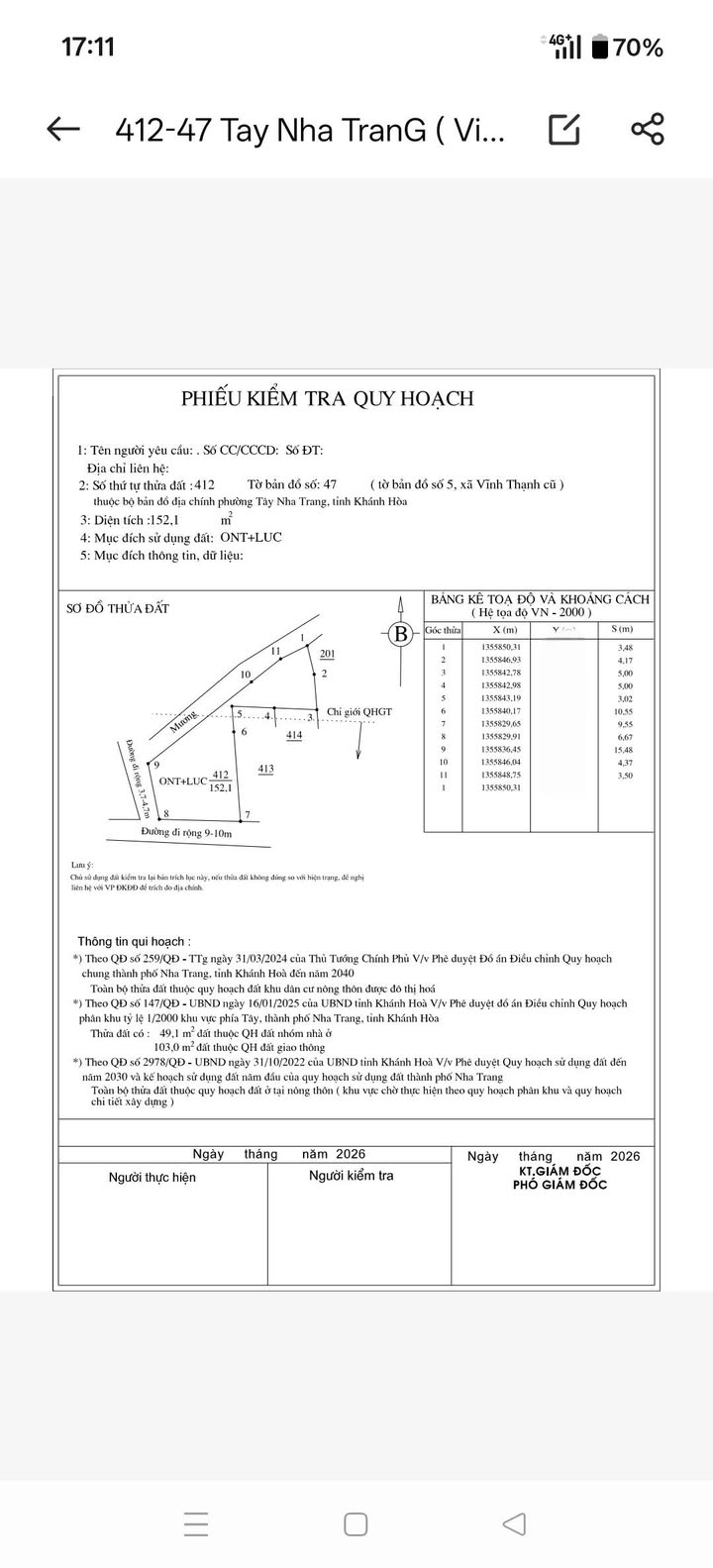 Đất nền Vĩnh Thạnh Nha Trang 152m² giá 3 tỷ - Kinh doanh sầm uất!