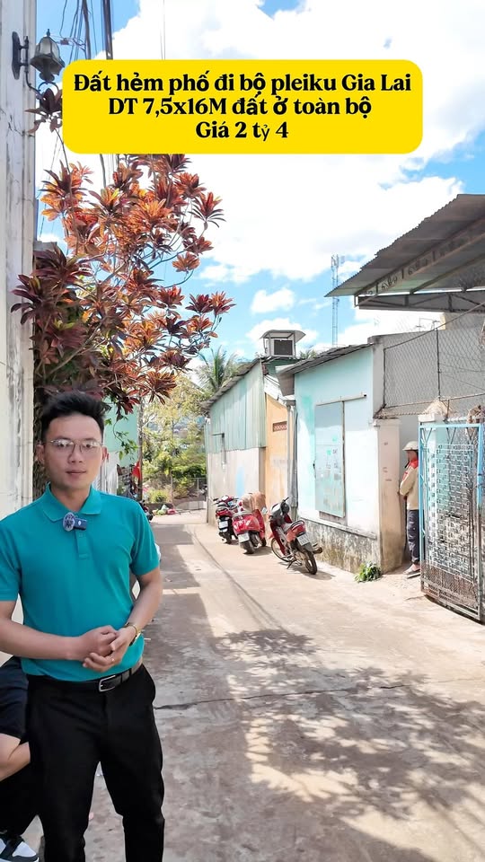 Đất hẻm Phố Đi Bộ Pleiku 120m² giá 2.3 tỷ - Cơ hội đầu tư tuyệt vời!