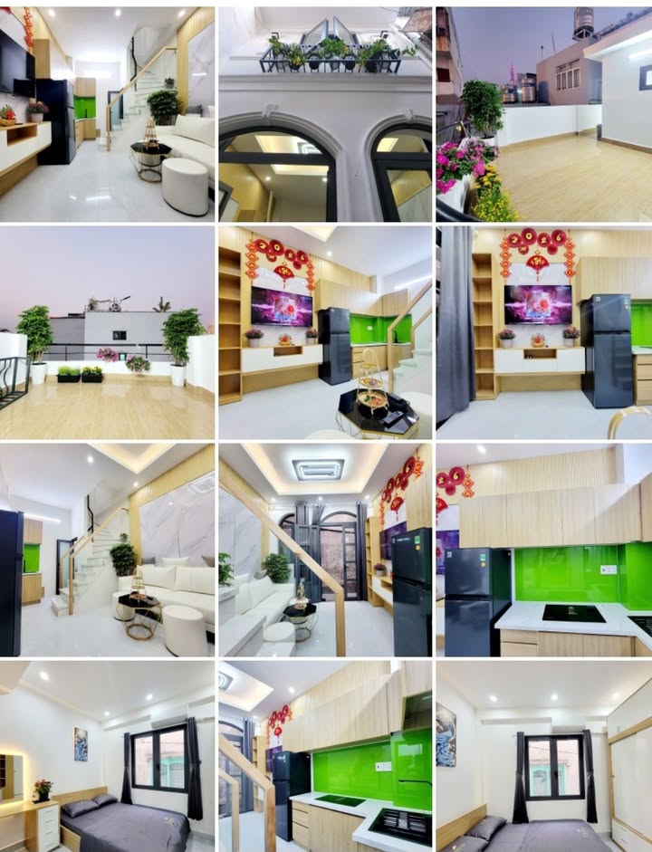 Nhà 4 tầng tại Ngã tư Hàng Xanh, Bình Thạnh, 70m² giá 3 tỷ - Sân thượng view Landmark 81!