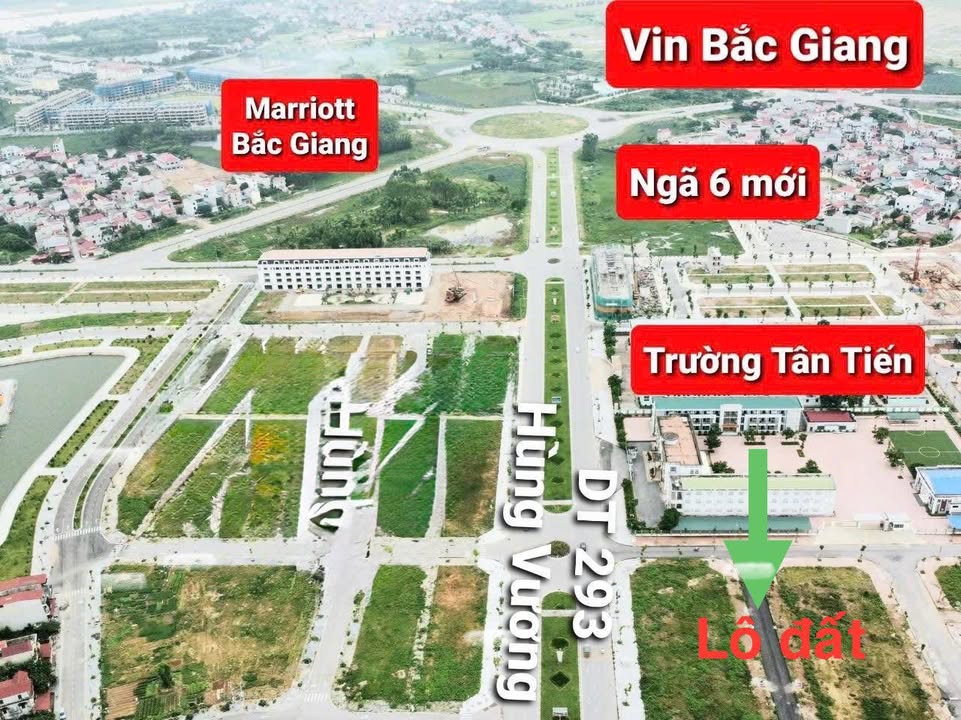 Bán đất mặt tiền Hùng Vương, TP Bắc Giang - 98m², ngay BigC, đối diện UBND TP