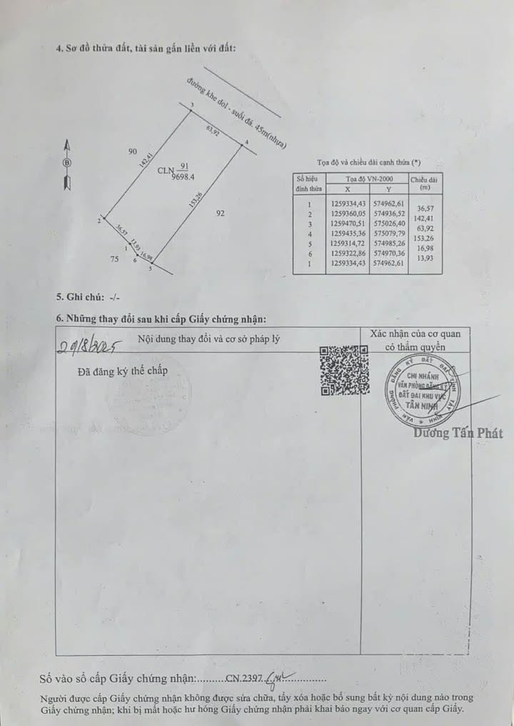 Đất nền 10000m² tại Huyện Hòa Thành - Giá cực hấp dẫn!