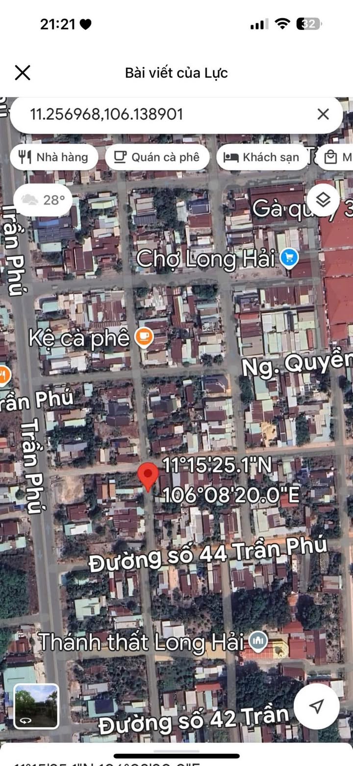 Đất nền 46 Trần Phú, Hòa Thành, 214m² giá 2.196 tỷ - Pháp lý rõ ràng, không tranh chấp!