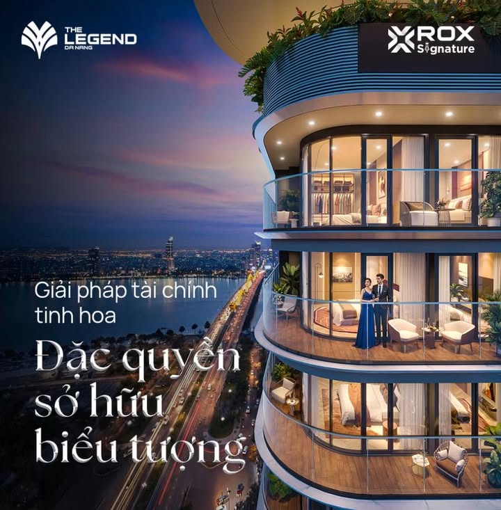 Căn hộ 1PN+ The Legend Đà Nẵng - View Cầu Rồng 57-62m²