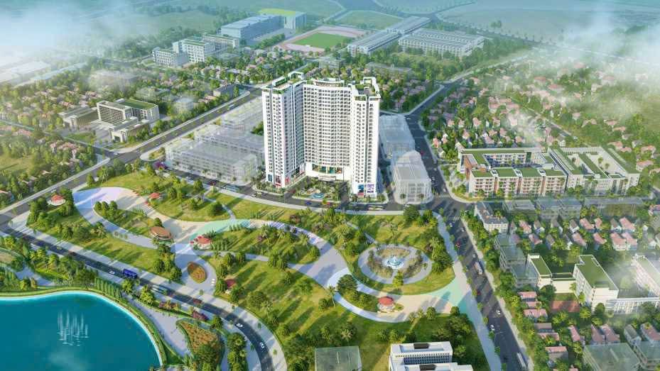 Căn hộ Teccodiamond Thanh Trì 64m² giá 4 tỷ - Sổ đỏ chính chủ, đầy đủ nội thất!