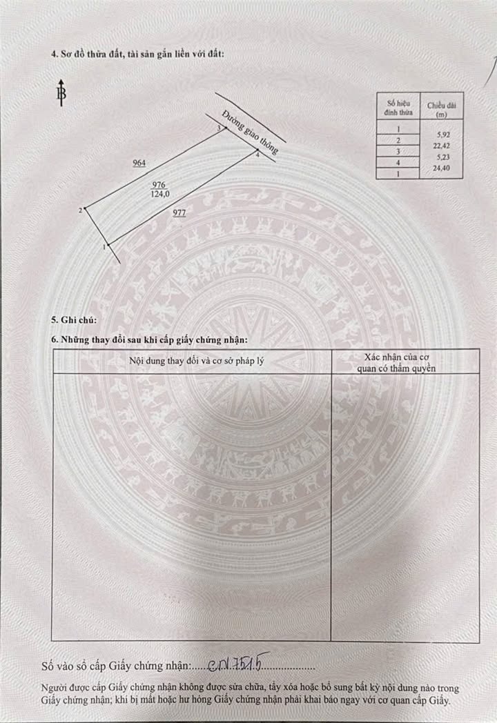 Đất ODT Bảo Vinh 100,6m² giá 800 triệu - Vị trí đắc địa, đầu tư sinh lời!