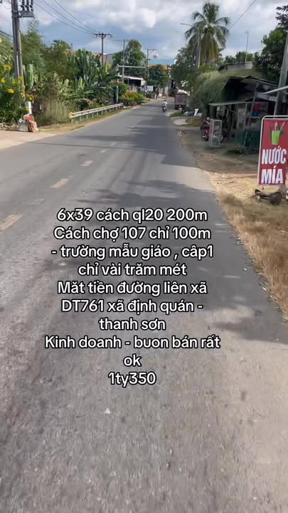 Đất mặt tiền đường DT761, Định Quán, 234m² - Cơ hội đầu tư hấp dẫn!