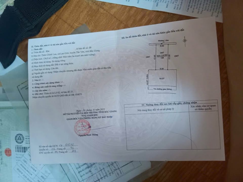 Đất nền thôn Chính Lan, xã Yên Trung, Bắc Ninh 136m² giá 1.1 tỷ - Đầu tư kinh doanh lý tưởng!