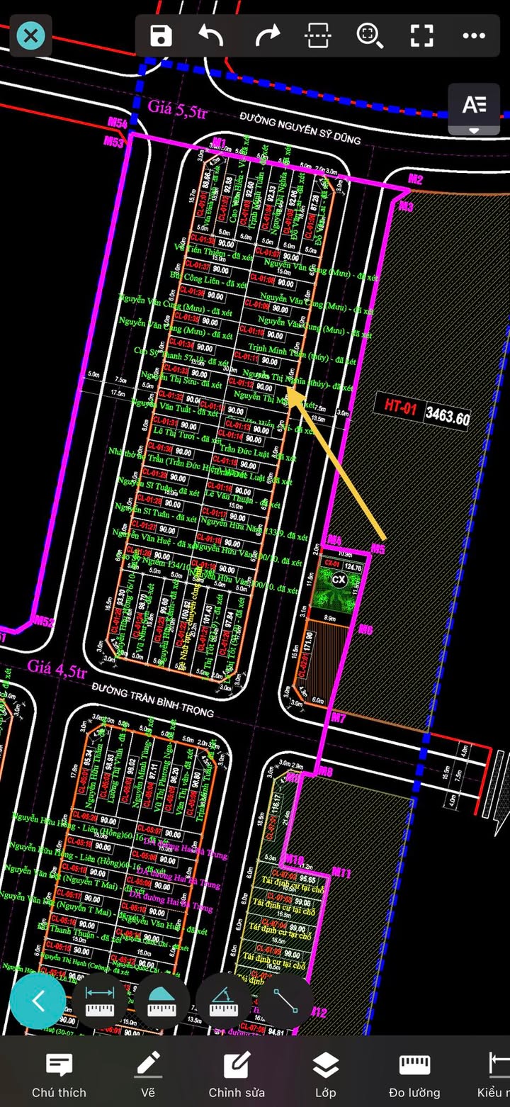 Đất nền Phường Trung Sơn 90m² giá thỏa thuận - Mặt tiền 6m, hướng Đông