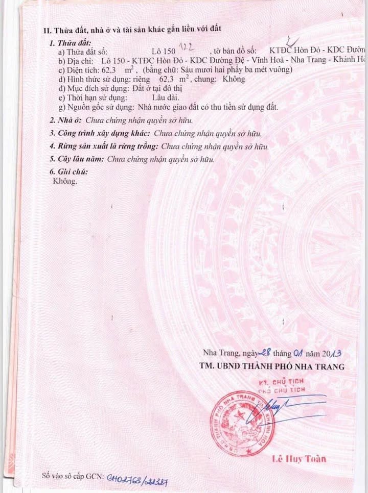 Đất mặt tiền đường Số 3, Vĩnh Hoà, Nha Trang 62,3m² giá 3,6 tỷ - Đầu tư sinh lợi nhanh!