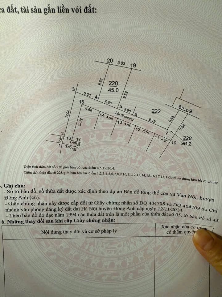 Đất nền Vân Nội - Đông Anh 45m² giá 3 tỷ - Ô tô đỗ 50m