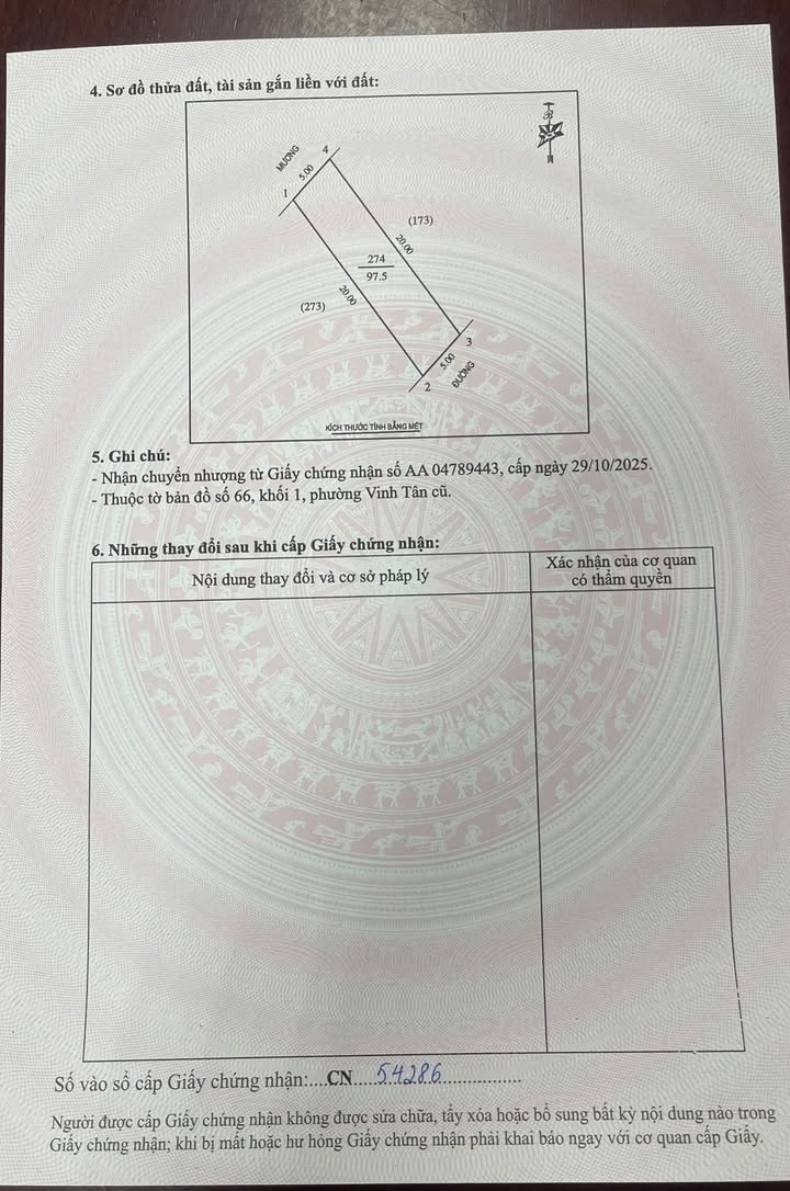 Nhà riêng Vinh Tân 97,5m² giá 3.6 tỷ - Chính chủ bán gấp!