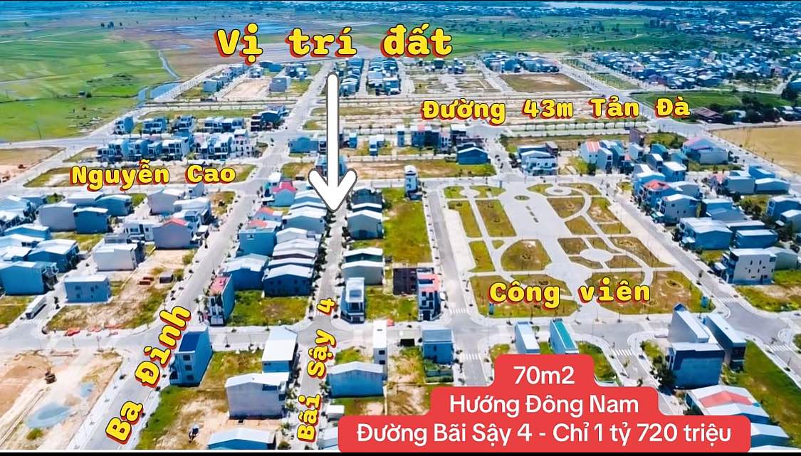 Đất nền 70m² Hương Sơ giá chỉ 1.72 tỷ - Sổ hồng chính chủ, gần công viên