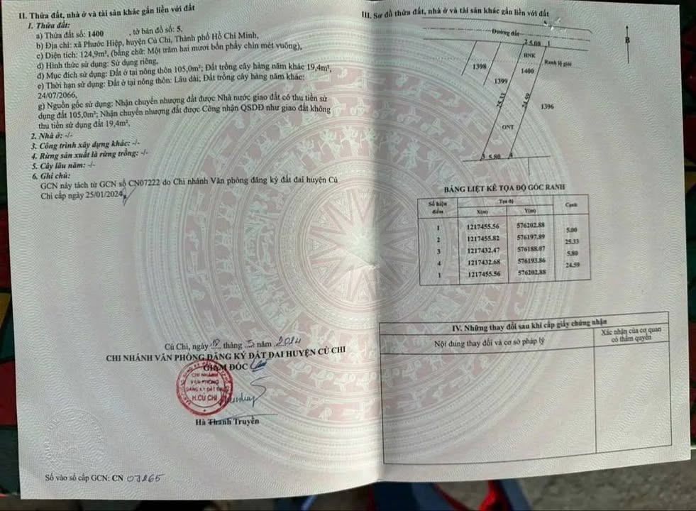 Đất nền Phước Hiệp, Hóc Môn 125m² giá 1.3 tỷ - Đầu tư sinh lời ngay!