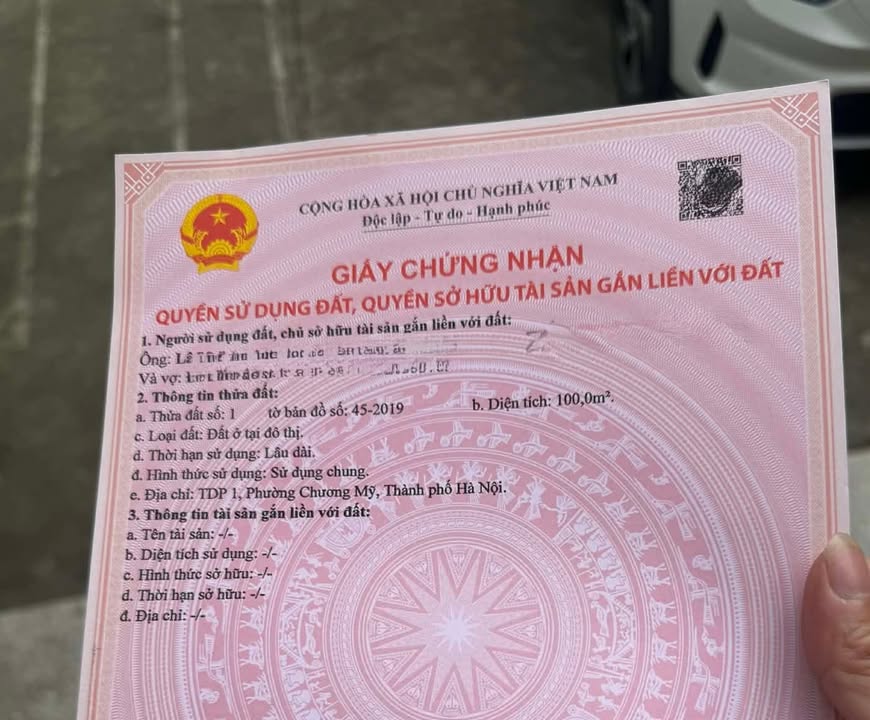 Đất nền phường Tiên Phương, Chương Mỹ 100m² giá 3.15 tỷ - Pháp lý rõ ràng, gần trường học!