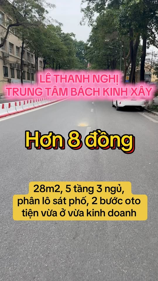 Nhà phố Lê Thanh Nghị, Quận Hai Bà Trưng 30m² giá 8 tỷ - Đầu tư thông minh!